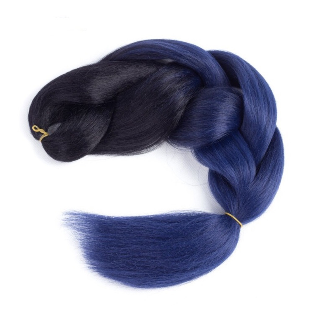 Ombré Dark Blue Braiding Hair